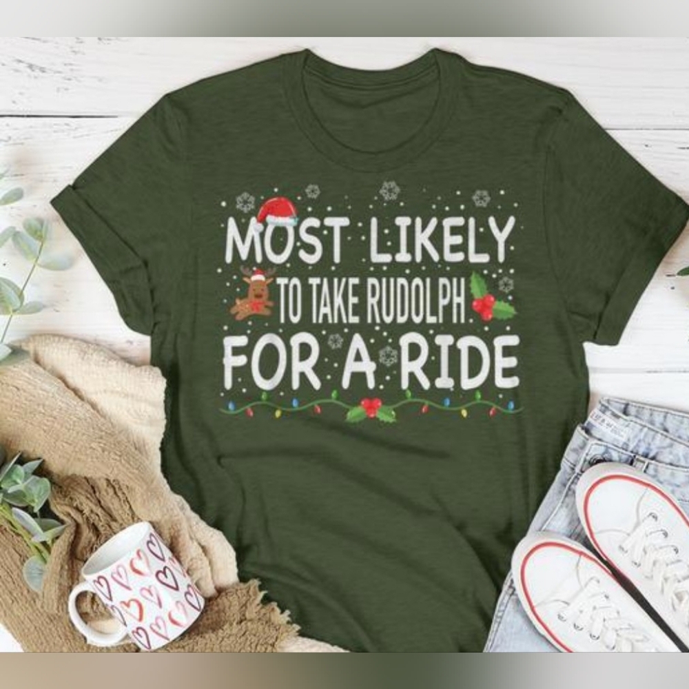 🎄 Outlash Black Kids Christmas T-Shirt – Size T4